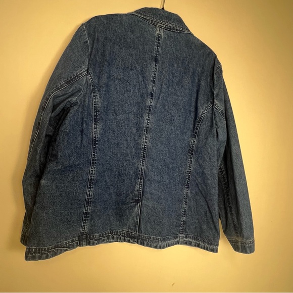 Vintage Northern Reflections Embroidered Denim Blazer Jacket size xl - Picture 4 of 7